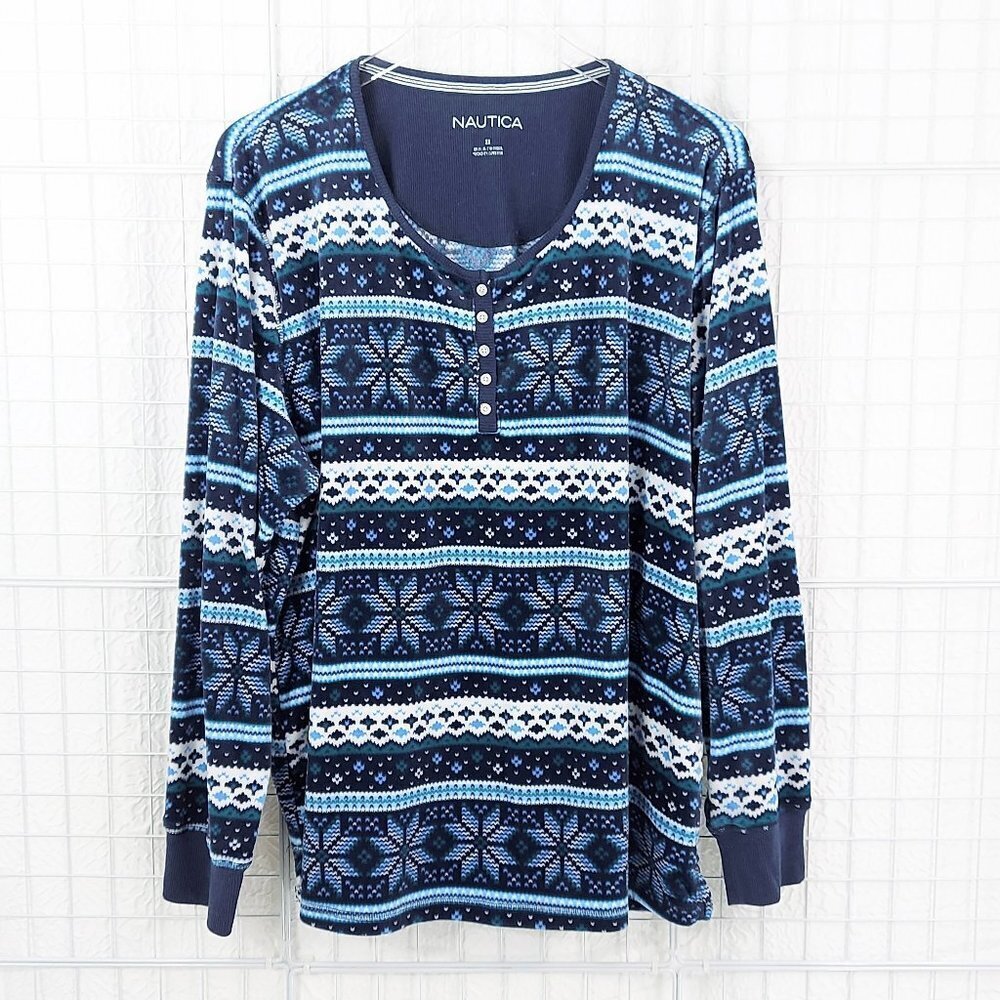 Nautica Fairisle 2-Piece Lounge Sleepwear Set